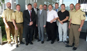 v.l..Die Herren Menningen, Zollingkoffer, Kramer, Brux, Bovermann, Brüggemann, Stotko, Peltz,Roßbach,Fassbender,Schmidt