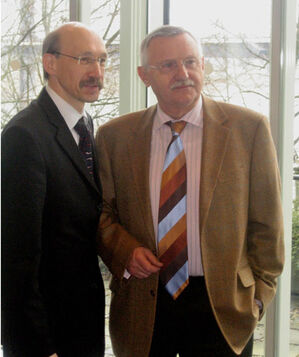 Prof. Dr. Bovermann und Edgar Moron, Vizepräsident des Landtages