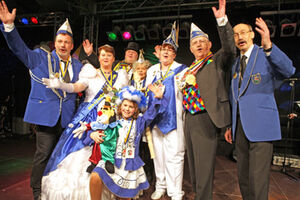 v.l.: Thomas Kohl, Kicki I., Natascha, Prinz Bernd I., Edgar Moron, Rainer Bovermann
